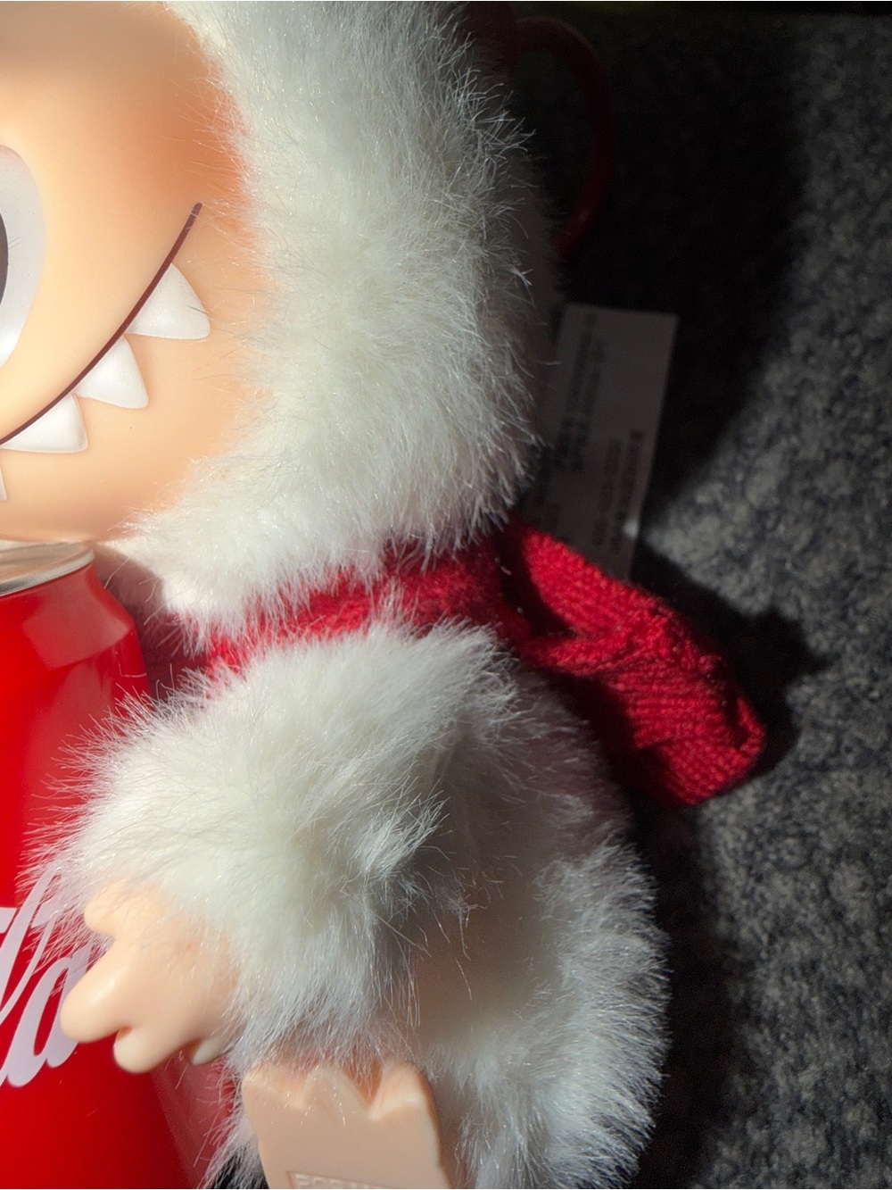 Coca-Cola Series plush toy,the "Happy Factor" Labubu With miniature Coke can. - Picture 6 of 9